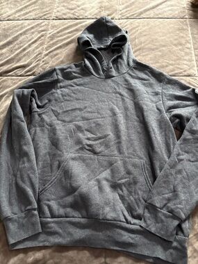 Bella Canvas Men's Heather Gray Hooded Sweatshirt